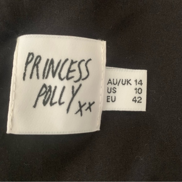 Princess Polly Black Molina Mini Dress Size 10 - Picture 11 of 13